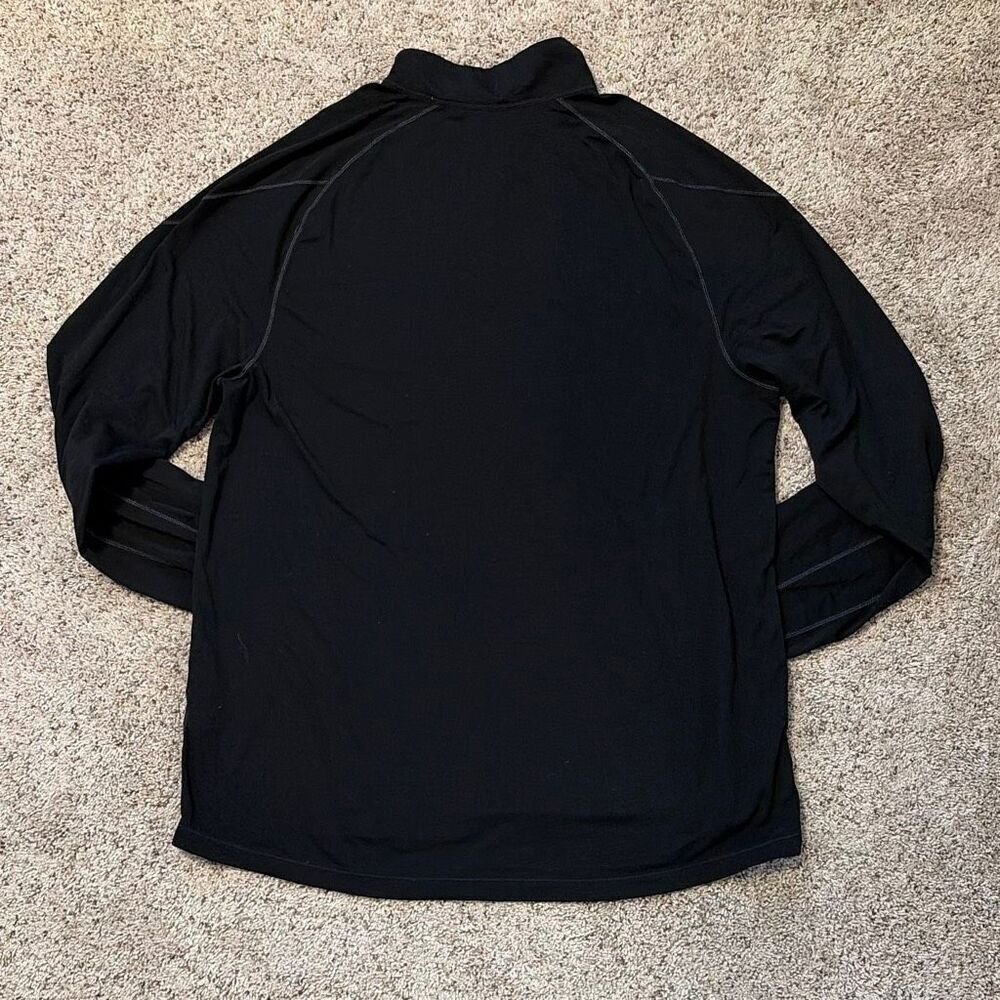 Paradox Black 1/4 Zip Merino Wool Long Sleeve Shirt XL - Picture 6 of 8